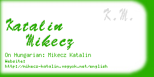 katalin mikecz business card